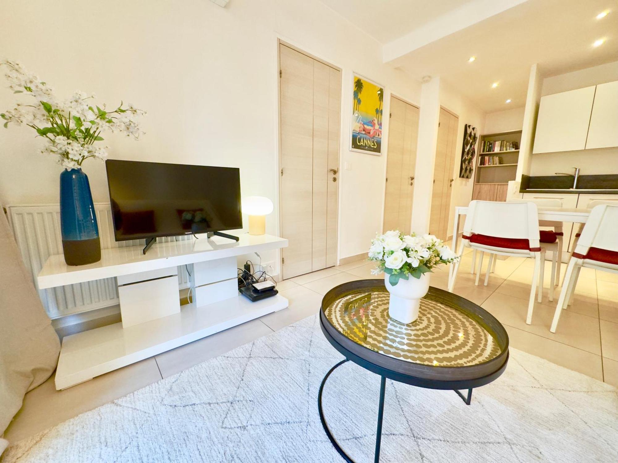 Superbe Appartement Avec Terrasse 1Mn Des Plages De La Croisette Cannes Esterno foto